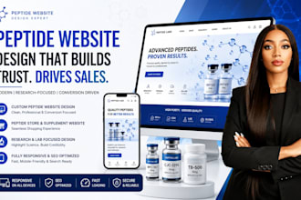 design peptide website supplement website research peptide website peptide store