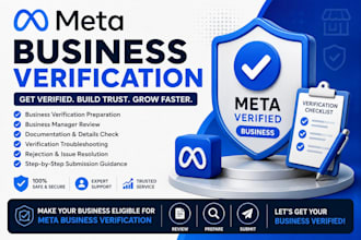 help you with meta business verification and verification preparation