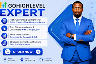 build gohighlevel sales funnel, ghl funnel and automation
