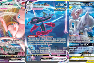 create tcg pokemon card artwork, trainer card, fakemon fusion, and battle art