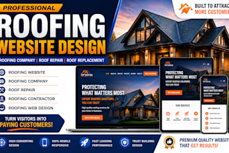 build squarespace roofing website company website roof repair service website