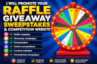 promote your raffle giveaway sweepstake and competition website