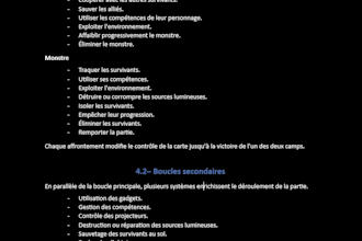 create a professional game design document for your video game