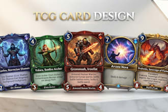 design tcg ccg card templates trading card game card game design