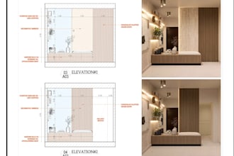 detail prefabricated wood construction for interior design, 2d joinery detailing