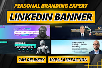 design your linkedin banner, header and profile background