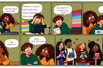do children comic book illustration, graphic novel