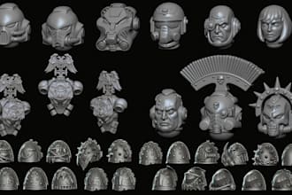design custom sci fi miniature accessories for tabletop wargaming in zbrush
