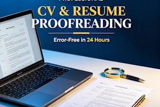 proofread and edit your english cv with perfect grammar