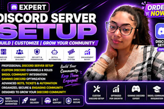setup discord server, boost custom discord setup skool online course ghl