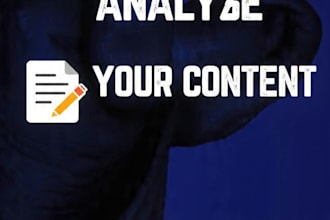 do content writing, analysis