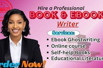 write your book as an ebook writer, ghostwriter, ghost book writer