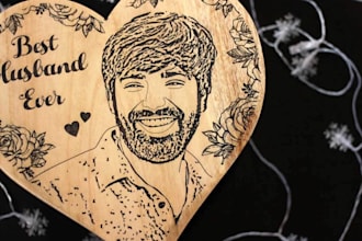 create a cnc photo engraving design from your image for wood carving