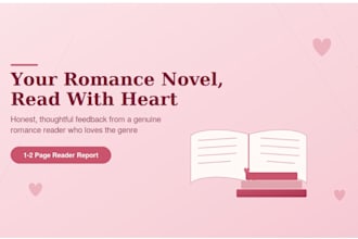 be your beta reader for romance novels