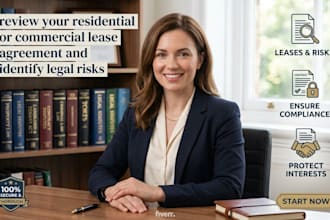 review your residential or commercial lease agreement and identify legal risks