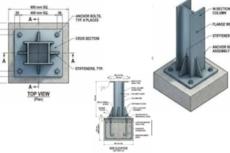 create concrete steel foundation plans for your space or site