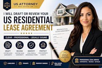draft or review your US residential lease agreement