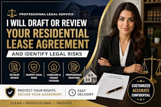 draft or review your residential lease agreement and identify legal risks