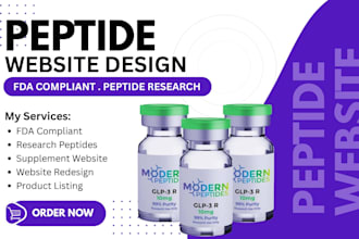 build peptide website peptide store research peptide supplement website peptide