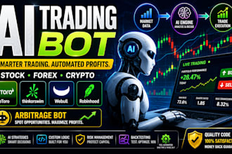 build ai stock trading bot, etoro, thinkorswim, webull, robinhood, arbitrage bot