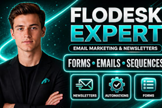 setup flodesk email marketing automation workflow newsletter and forms