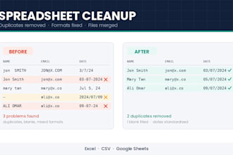 do spreadsheet work, anything in excel