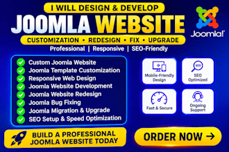 design build customize or fix a professional joomla website