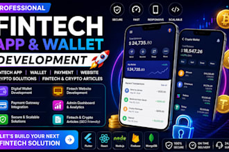 develop fintech app wallet fintech website payment  write fintech crypto article