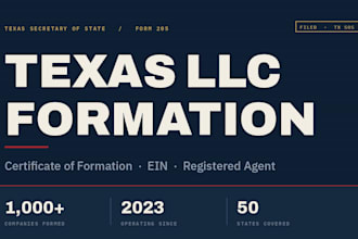 register your texas llc with ein and texas registered agent