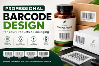 create professional barcodes for your products and packaging