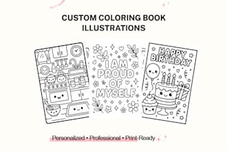 design a custom coloring book for amazon KDP