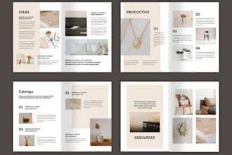 design mordern company catalog gold catalog sales brochure lookbook line sheet