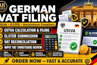 file german vat filing, elster filing, vat return, input vat, vat reconciliation