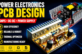 engineer high power pcb layouts for smps, dc dc converters and power systems