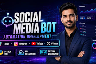 build a reliable social media automation for tiktok, twitter, instagram, youtube