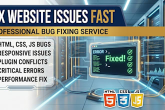 fix HTML, CSS, javascript bugs and responsive layout errors