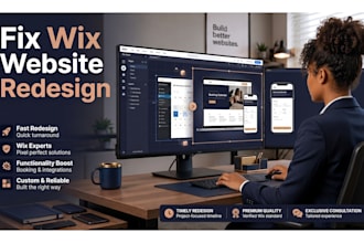 luxury wix website redesign, wix booking, wordpress to wix website creation