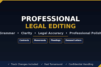 edit and proofread your legal documents professionally