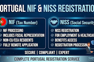 process your portuguese nif tax number and niss