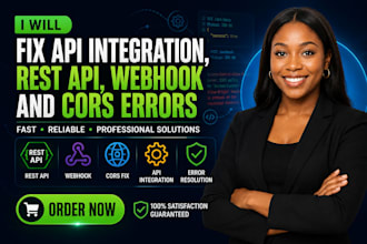fix API integration, rest API, webhook and cors errors