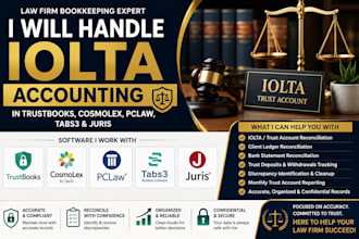 handle iolta accounting in trustbooks, cosmolex, pclaw, tabs3 and juris
