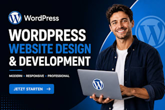 eine professionelle wordpress website, design, entwicklung oder redesign