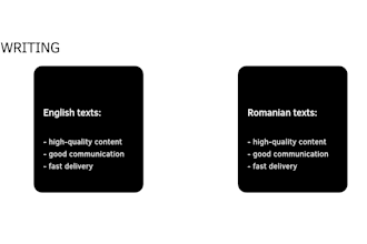 write in english and romanian