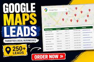 find targeted google maps leads and local business lists
