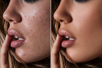 professionally retouch model photos