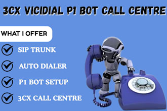 setup p1 bot autodialer autodialer 3cx pbx vicidial call center