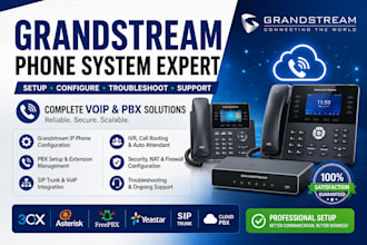 configure and troubleshoot grandstream voip pbx and IP phone systems