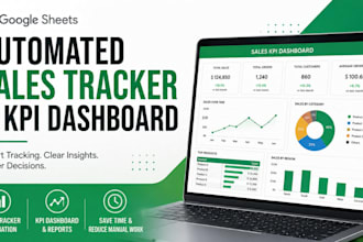 build automated google sheet sales tracker and KPI dashboard