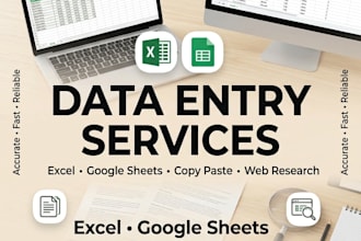 do data entry, copy paste and web research