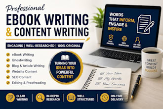 ghostwrite your nonfiction ebook and professional content